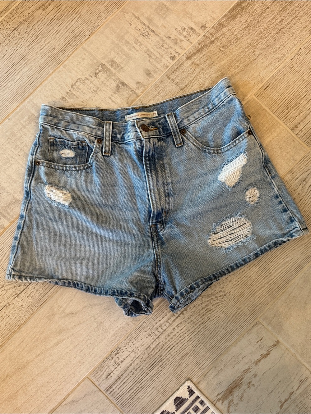 Levi’s High Waisted Mom Jean Shorts